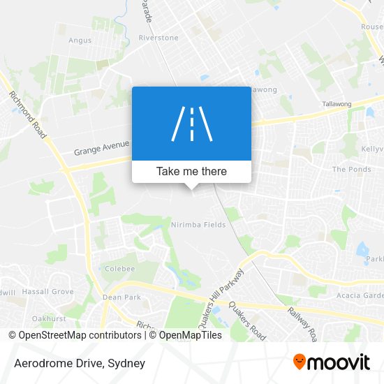 Aerodrome Drive map