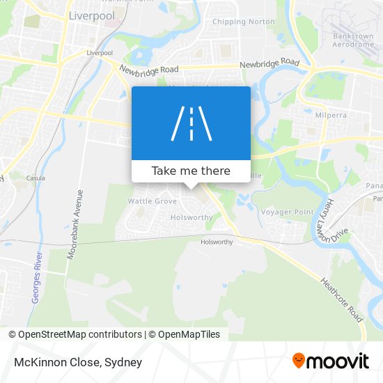 McKinnon Close map