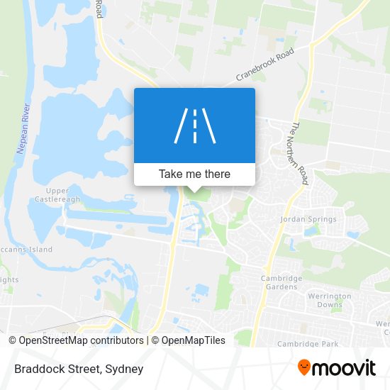 Braddock Street map
