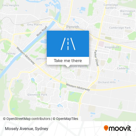 Mapa Mosely Avenue