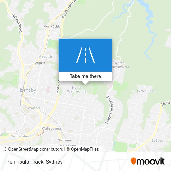 Peninsula Track map
