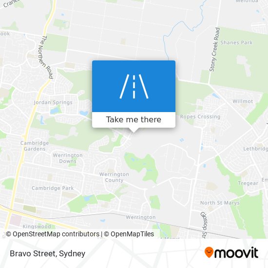 Bravo Street map