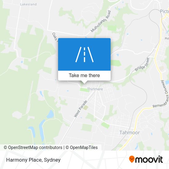 Harmony Place map
