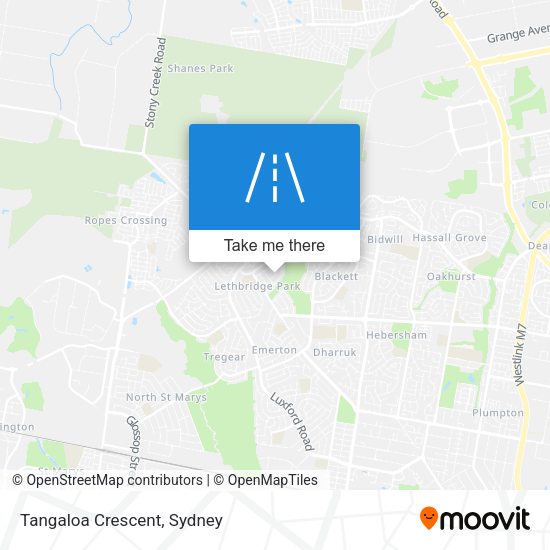 Tangaloa Crescent map