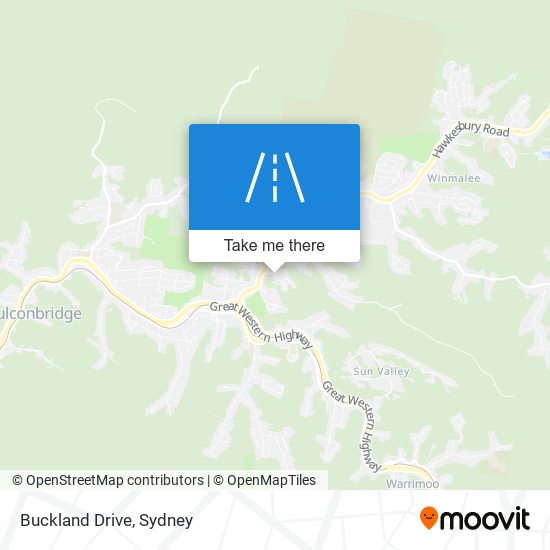 Mapa Buckland Drive