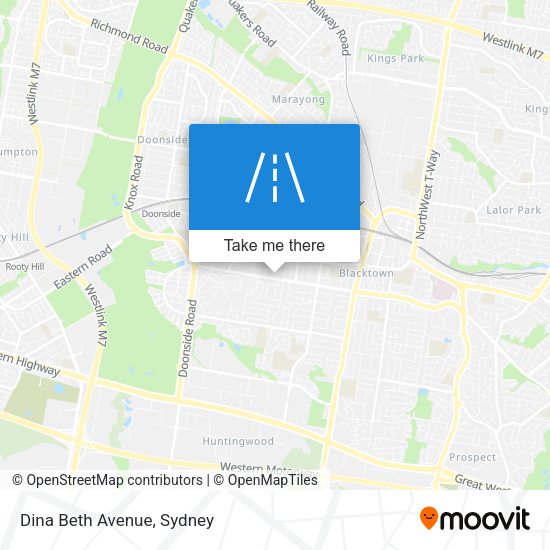 Dina Beth Avenue map