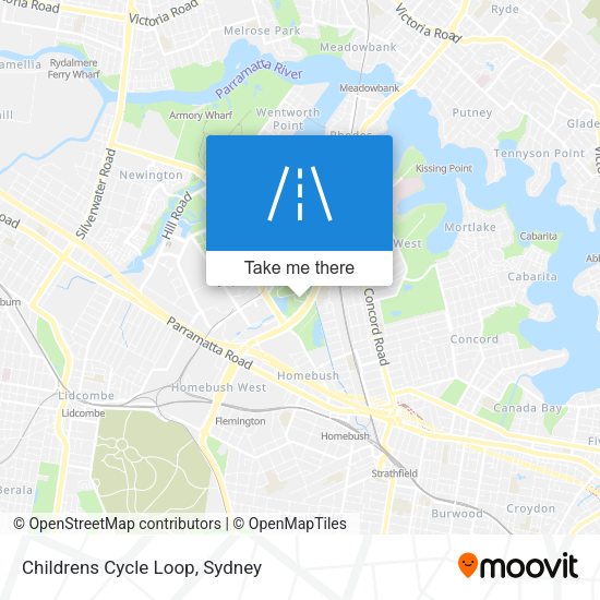Childrens Cycle Loop map