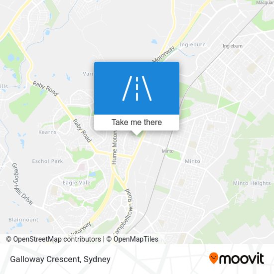 Galloway Crescent map