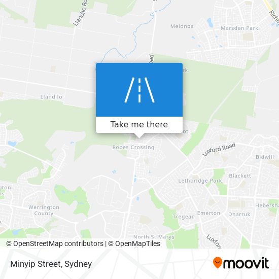 Minyip Street map