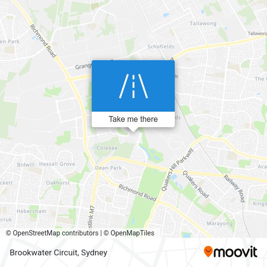 Brookwater Circuit map