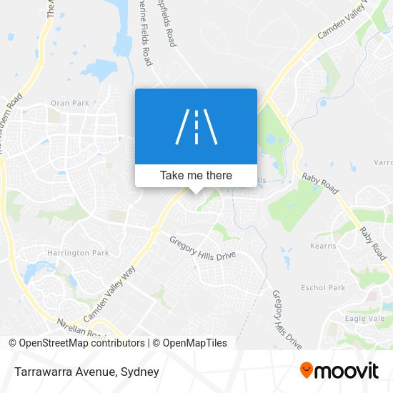 Tarrawarra Avenue map