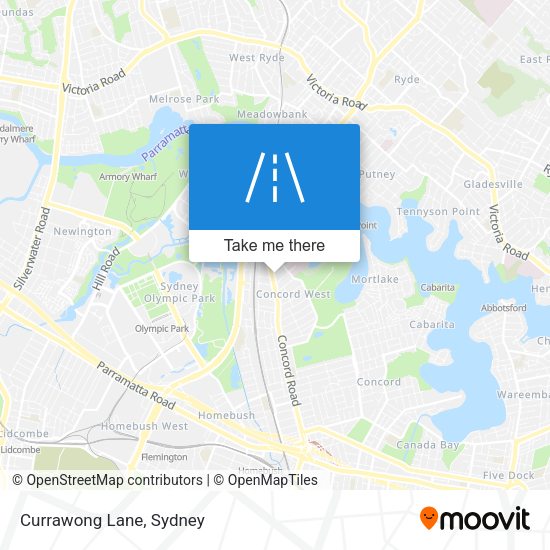 Currawong Lane map