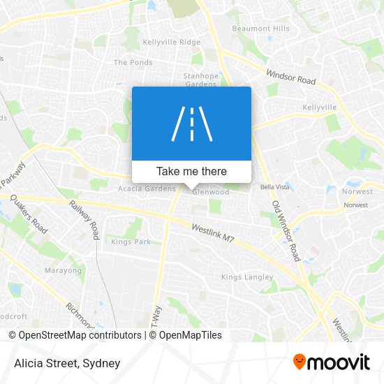 Alicia Street map