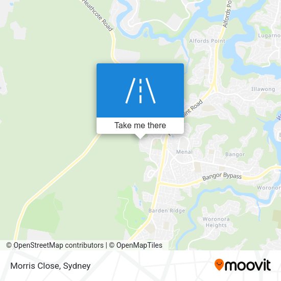 Morris Close map