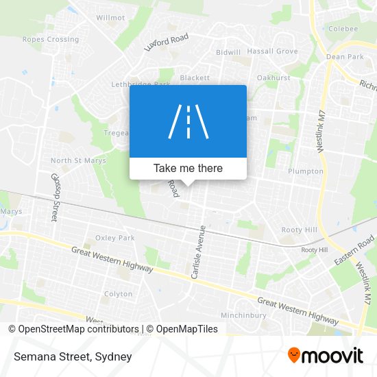 Semana Street map
