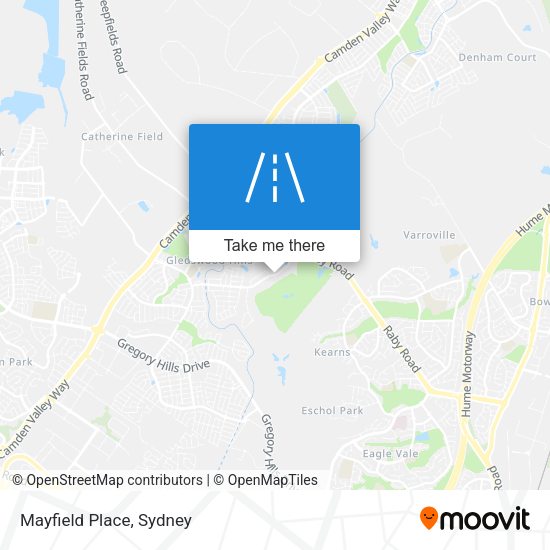 Mayfield Place map