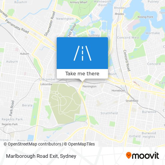 Marlborough Road Exit map