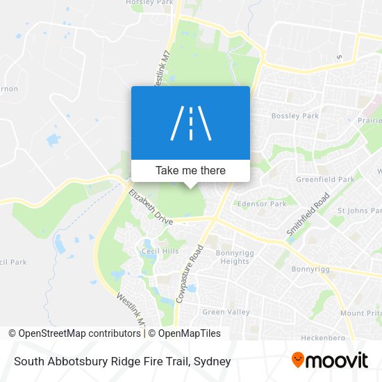 South Abbotsbury Ridge Fire Trail map
