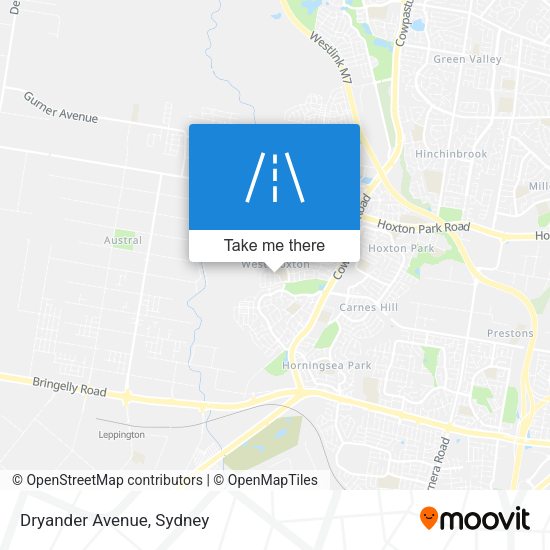 Dryander Avenue map