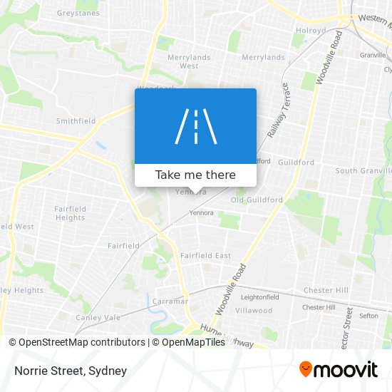 Mapa Norrie Street