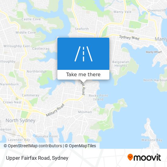 Mapa Upper Fairfax Road