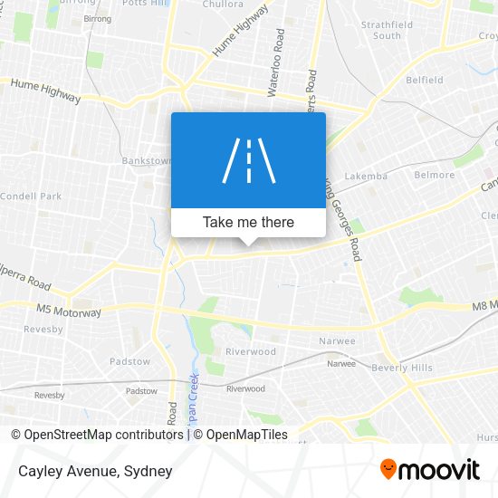 Cayley Avenue map