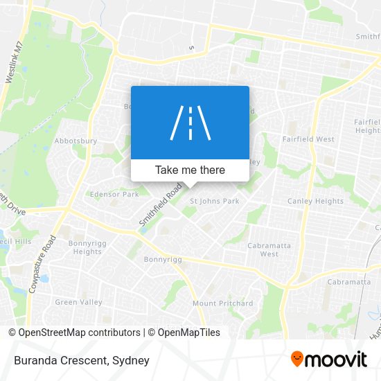 Buranda Crescent map