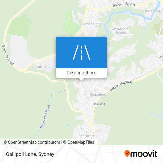 Gallipoli Lane map