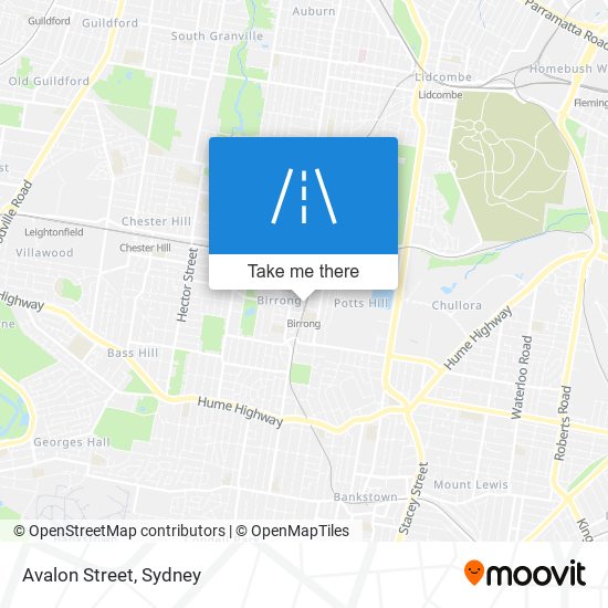 Avalon Street map