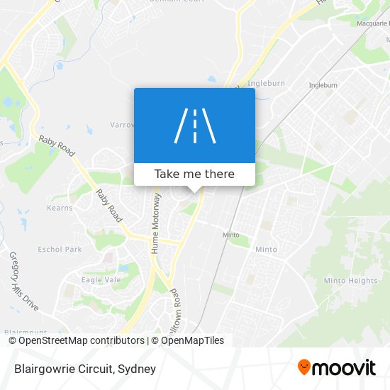 Blairgowrie Circuit map