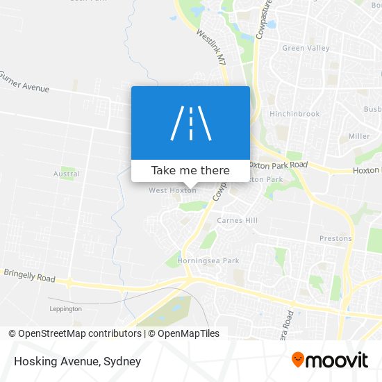 Mapa Hosking Avenue