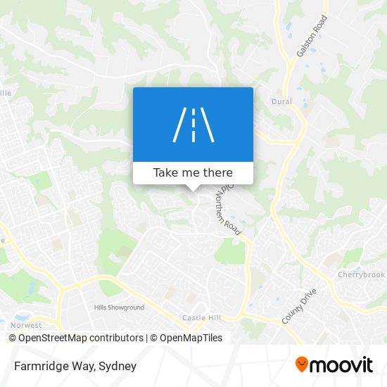 Mapa Farmridge Way