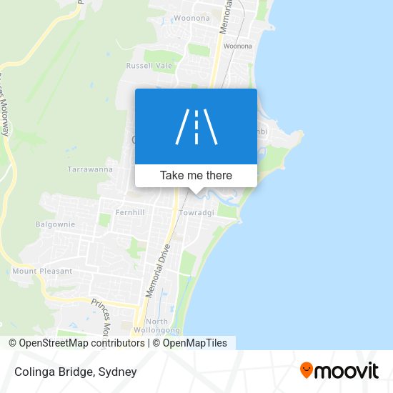 Colinga Bridge map