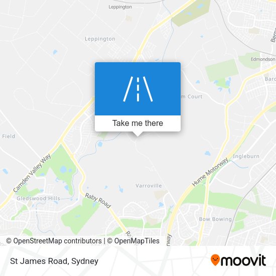 St James Road map