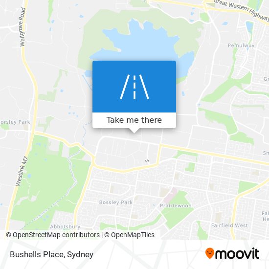 Bushells Place map