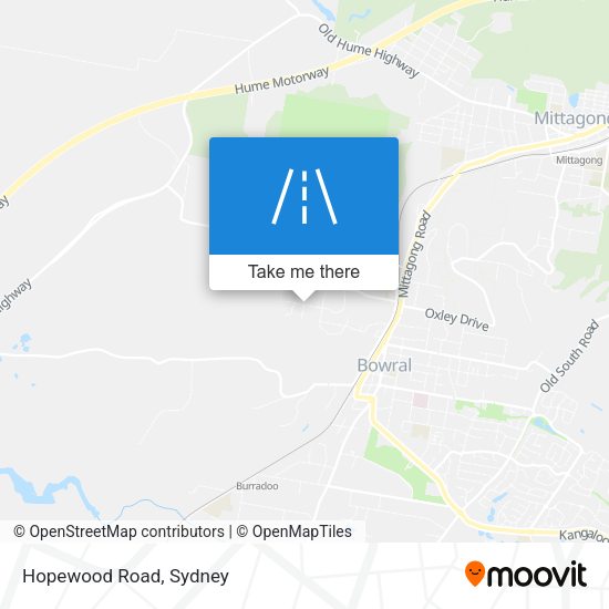 Hopewood Road map