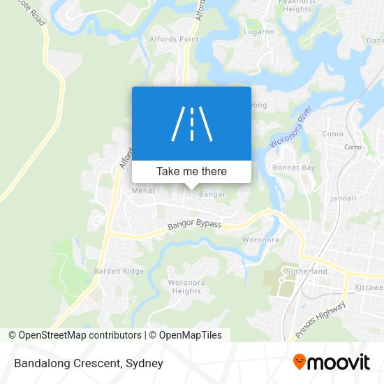Bandalong Crescent map