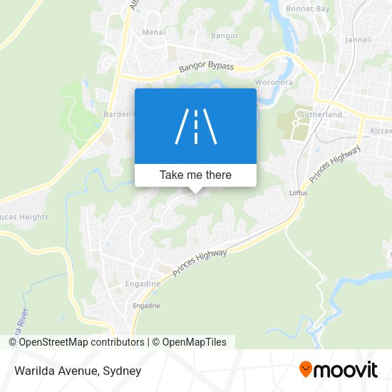 Warilda Avenue map