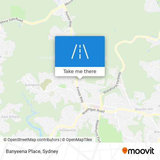 Banyeena Place map