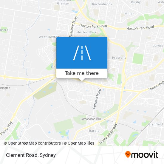 Clement Road map
