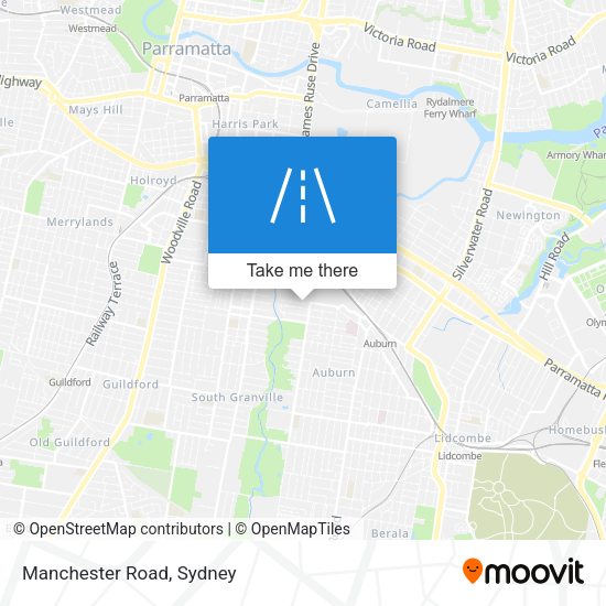 Manchester Road map