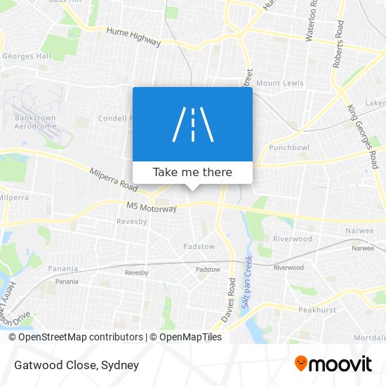 Mapa Gatwood Close