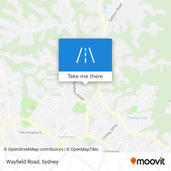 Wayfield Road map