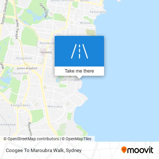 Coogee To Maroubra Walk map