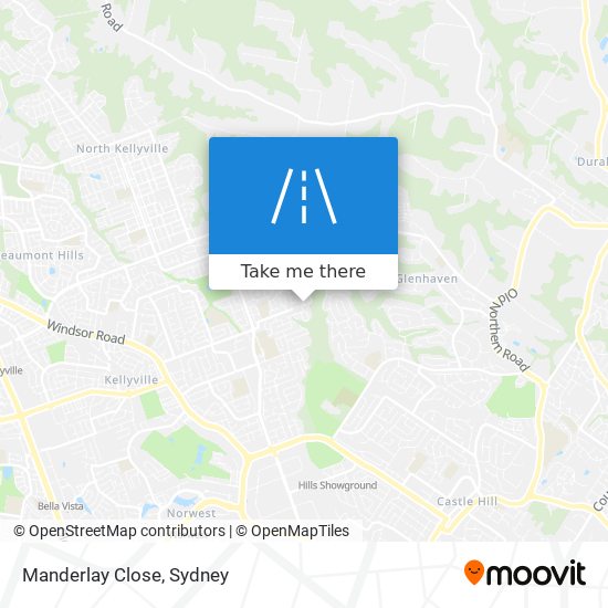 Mapa Manderlay Close
