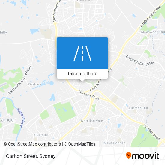 Carlton Street map