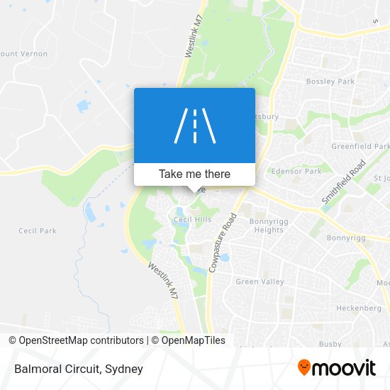Balmoral Circuit map