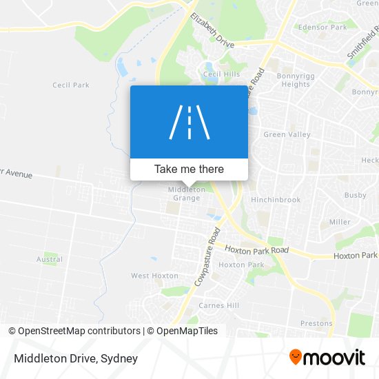 Mapa Middleton Drive