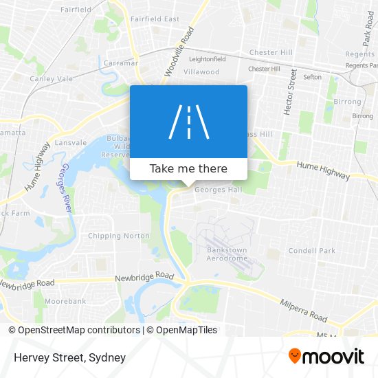 Mapa Hervey Street