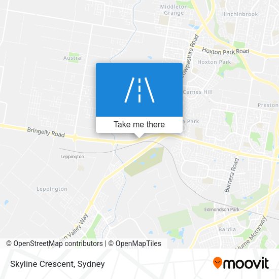 Skyline Crescent map